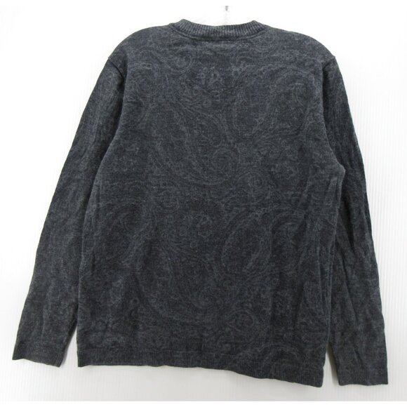 Robert Graham Sweater Large (S) Wool Cashmere Jacquard Paisley Pullover - Picture 7 of 12